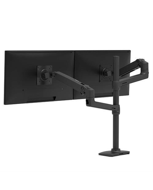 Ergotron LX Series LX Dual Stacking Arm, Tall Pole, Matte Black 101,6 cm (40) Noir Bureau