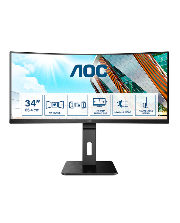 AOC P2 CU34P2A 34" LED Quad HD 1 ms Noir