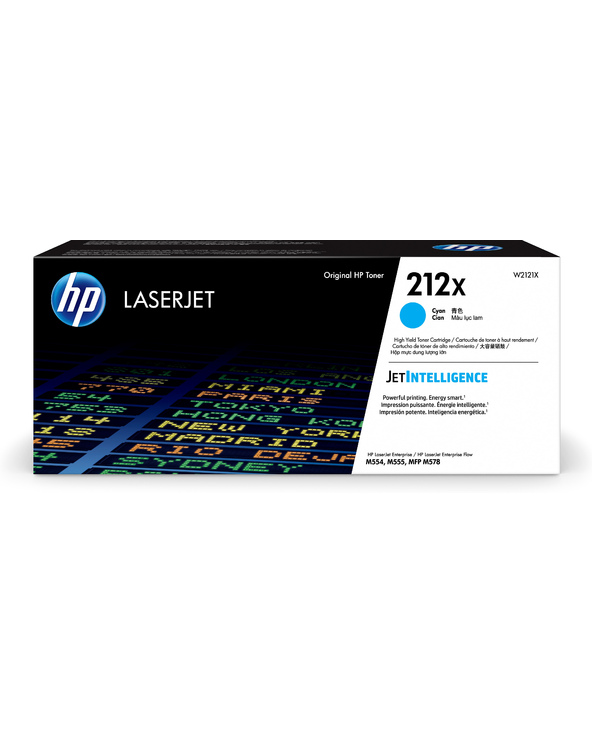 HP Toner LaserJet cyan grande capacité authentique 212X