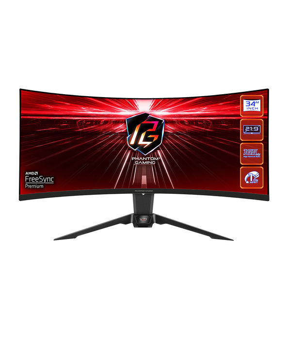 Asrock PG34WQ15R2B 34" UltraWide Quad HD 1 ms Noir