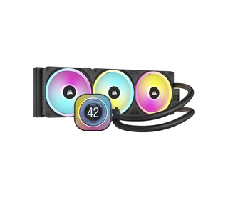 Corsair iCUE LINK H150i LCD Processeur Refroidisseur d'air 12 cm Noir 3 pièce(s)