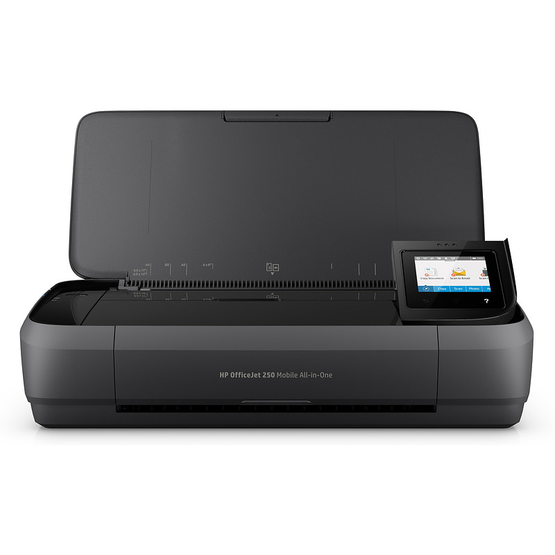 HP OfficeJet Imprimante tout-en-un portable 250, Couleur, Imprimante pour Petit bureau, Impression, copie, numérisation, Chargeu