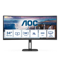 AOC V5 CU34V5C/BK 34" LED Wide Quad HD 1 ms Noir