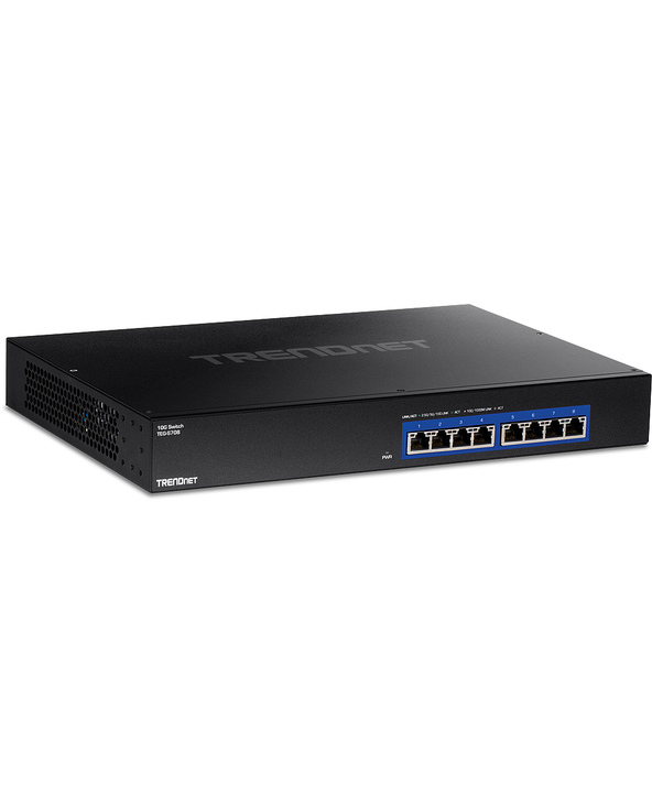 Trendnet TEG-S708 commutateur réseau Noir