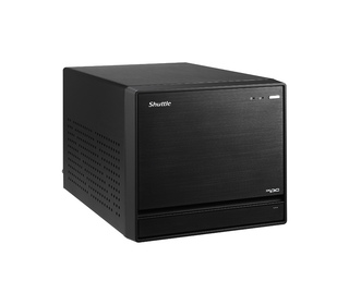 Shuttle XPC cube Barebone SH570R8 - S1200, Intel H570, 1x PCIe X16, 1x PCIe X4, 2x LAN,1x HDMI, 2x DP, 4x 3.5" HDD bays