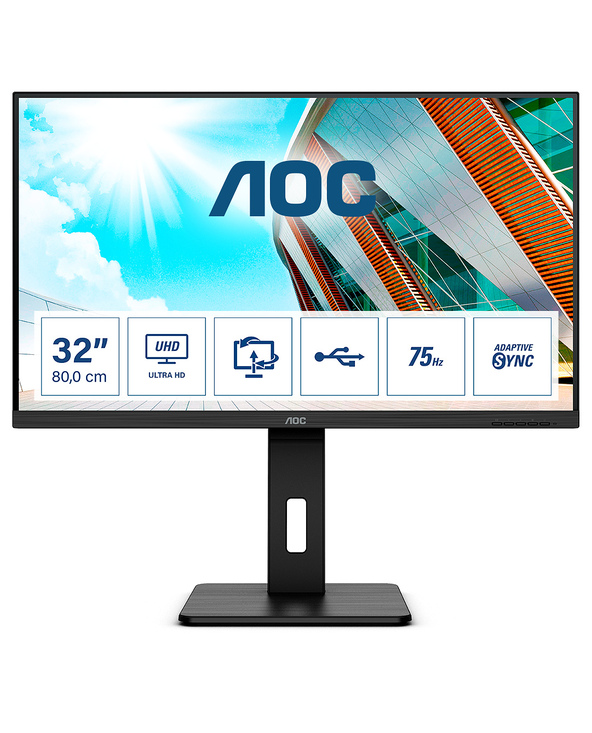 AOC P2 U32P2 31.5" LED 4K Ultra HD 4 ms Noir