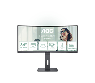 AOC CU34P3CV 34" LED UltraWide Quad HD 4 ms Noir