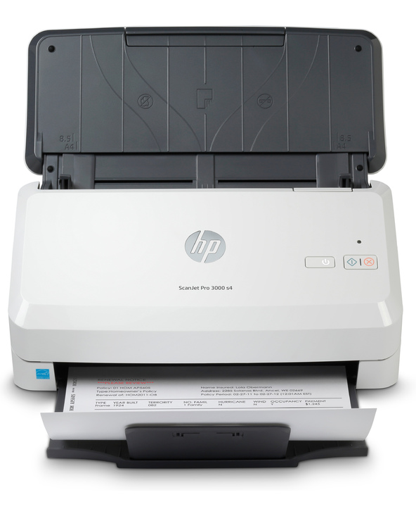 HP Scanjet Pro 3000 s4 Alimentation papier de scanner 600 x 600 DPI A4 Noir, Blanc