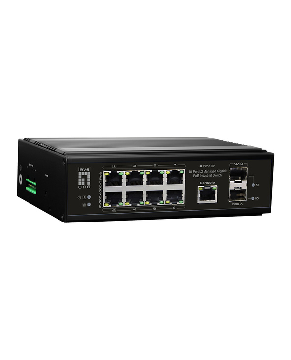 LevelOne IGP-1061 commutateur réseau Géré L2 Gigabit Ethernet (10/100/1000) Connexion Ethernet, supportant l'alimentation via ce