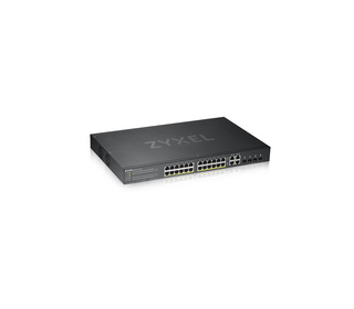 Zyxel GS1920-24HPV2 Géré Gigabit Ethernet (10/100/1000) Connexion Ethernet, supportant l'alimentation via ce port (PoE) Noir