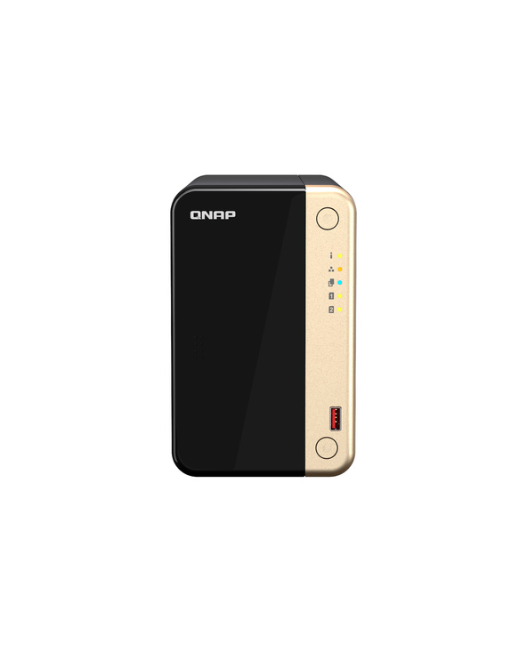 QNAP TS-264 NAS Tower Ethernet/LAN Noir, Or N5095