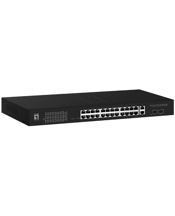 LevelOne GEP-2841 commutateur réseau Géré L2 Gigabit Ethernet (10/100/1000) Connexion Ethernet, supportant l'alimentation via ce
