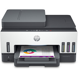 HP Smart Tank Imprimante tout-en-un 7605, Couleur, Imprimante pour Home and home office, Impression, copie, numérisation, téléco