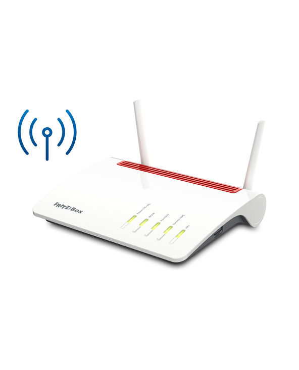 FRITZ!Box 6890 LTE routeur sans fil Gigabit Ethernet Bi-bande (2,4 GHz / 5 GHz) 4G Noir, Rouge, Blanc