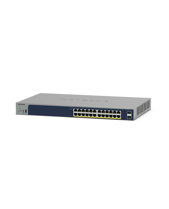 NETGEAR GS724TPv3 Géré L2 Gigabit Ethernet (10/100/1000) Connexion Ethernet, supportant l'alimentation via ce port (PoE) Gris