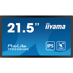 iiyama TF2238MSC-B1 affichage de messages Carte A numérique 55,9 cm (22") LED 600 cd/m² Full HD Noir Écran tactile
