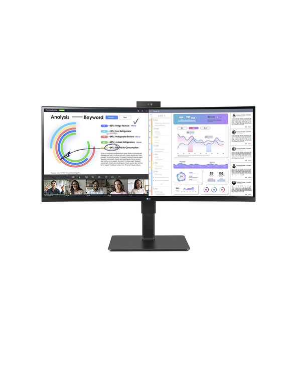 LG 34BQ77QC-B 34" LCD UltraWide Dual Quad HD 5 ms Noir