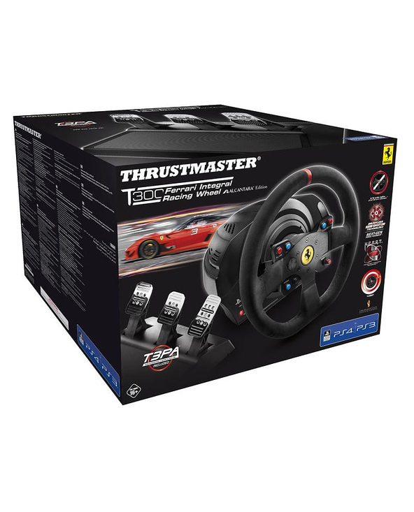 Thrustmaster T300 Ferrari Integral Racing Wheel Alcantara Edition Noir Volant + pédales Analogique/Numérique PC, PlayStation 4, Thrustmaster T300 Ferrari Integral Racing Wheel Alcantara Edition Noir Volant + pédales Analogique/Numérique PC, PlayStation 4,