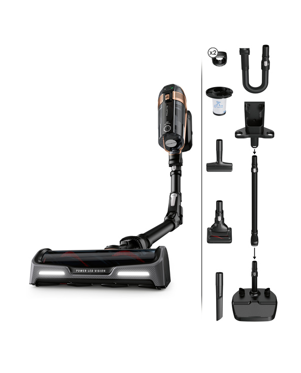 Rowenta X-Force RH99F1 aspirateur de table Noir, Gris Sans sac