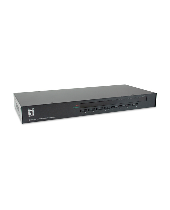 LevelOne KVM-3216 commutateur écran, clavier et souris Grille de montage Noir