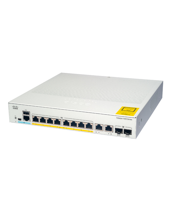 Cisco Catalyst C1000-8FP-2G-L commutateur réseau Géré L2 Gigabit Ethernet (10/100/1000) Connexion Ethernet, supportant l'aliment