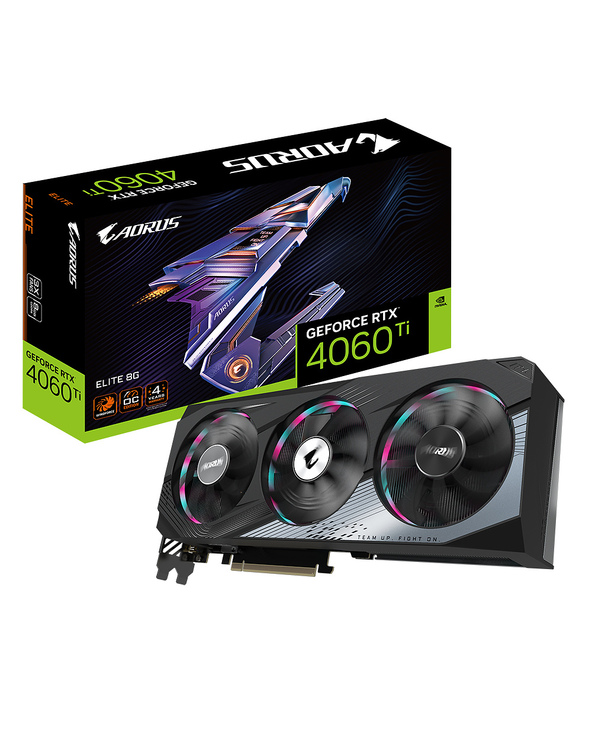 Gigabyte AORUS GeForce RTX 4060 Ti ELITE 8G NVIDIA 8 Go GDDR6