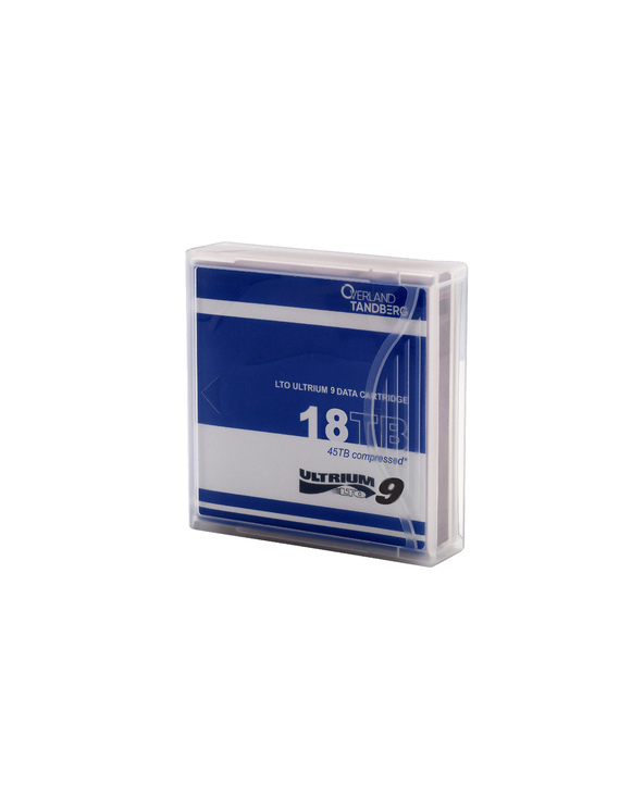 Overland-Tandberg Cartouche de données LTO-9, 18 To/45 To, étiquetée à code-barres, lot de 5