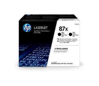 HP 87X LaserJet, lot de 2 cartouches de toner grande capacité authentiques, noir