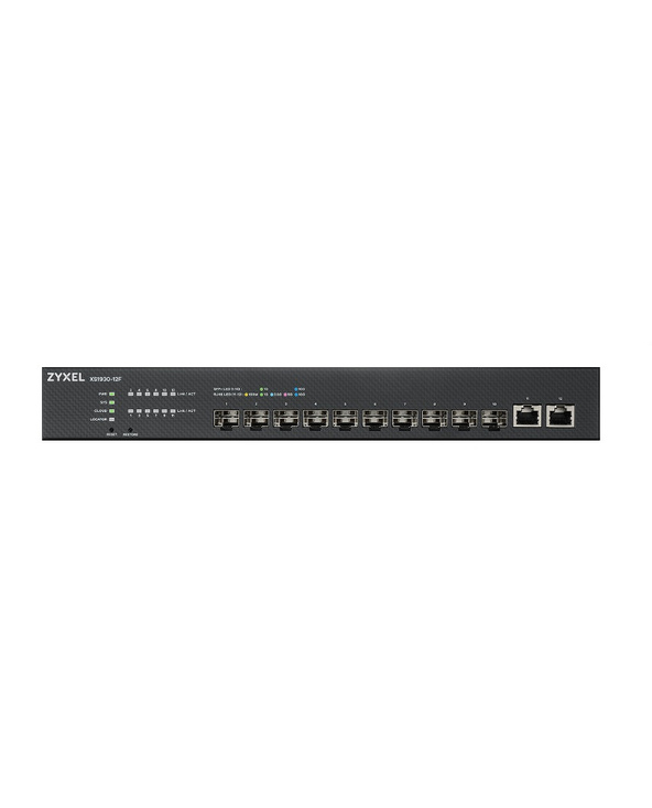 Zyxel XS1930-12F-ZZ0101F commutateur réseau Géré L2/L3 Noir