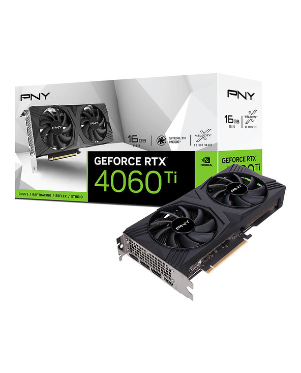 PNY VCG4060T16DFXPB1 carte graphique NVIDIA GeForce RTX 4060 Ti 16 Go GDDR6