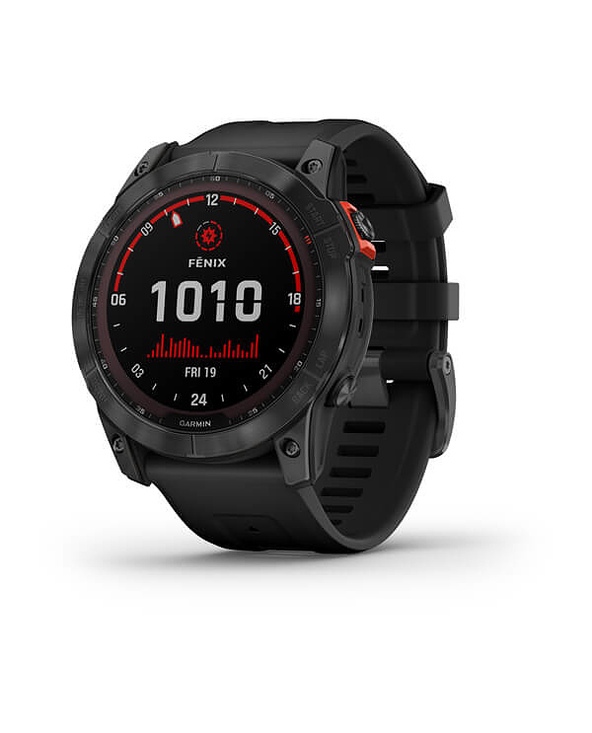 Garmin fenix 7X Solar 3,56 cm (1.4") MIP 51 mm Numérique 280 x 280 pixels Écran tactile Gris Wifi GPS (satellite)