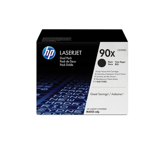 HP 90X pack de 2 toners LaserJet noir grande capacité authentiques