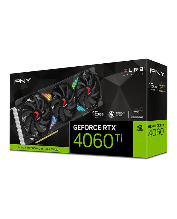 PNY VCG4060T16TFXXPB1 carte graphique NVIDIA GeForce RTX 4060 Ti 16 Go GDDR6