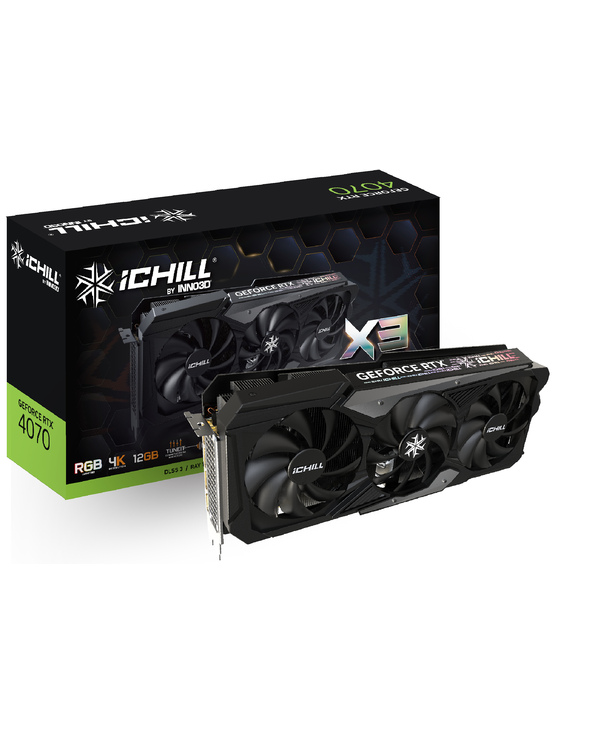 Inno3D C40703-126XX-186148H carte graphique NVIDIA GeForce RTX 4070 12 Go GDDR6