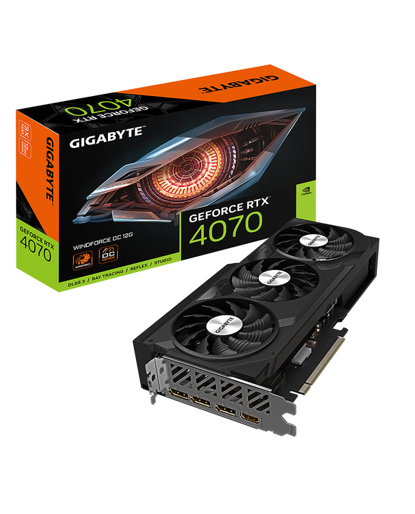 Gigabyte GV-N4070WF3OC-12GD carte graphique NVIDIA GeForce RTX 4070 12 Go GDDR6X