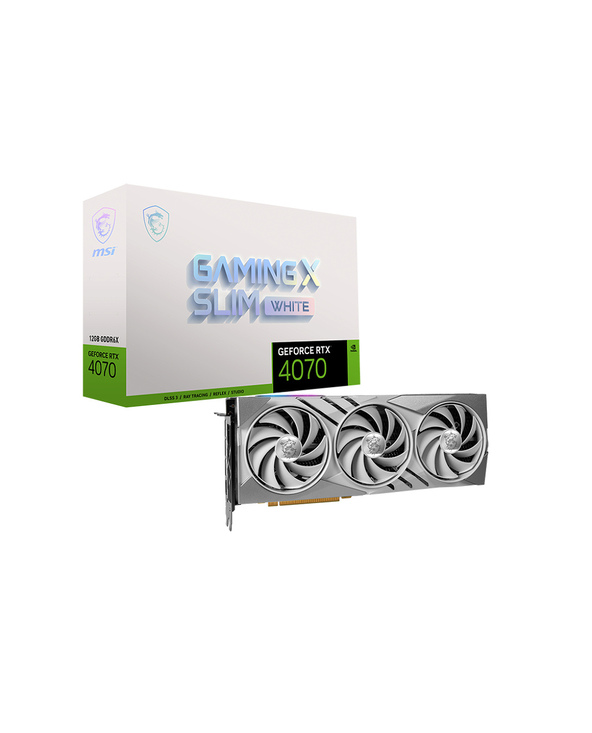 MSI GAMING GeForce RTX 4070 X SLIM WHITE 12G NVIDIA 12 Go GDDR6X MSI GAMING GeForce RTX 4070 X SLIM WHITE 12G NVIDIA 12 Go GDDR6X