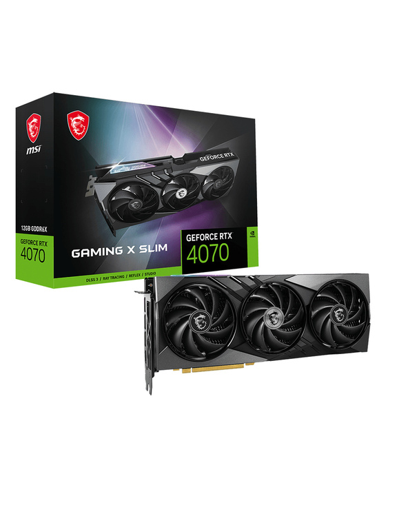 MSI GAMING GEFORCE RTX 4070 X SLIM 12G carte graphique NVIDIA 12 Go GDDR6X