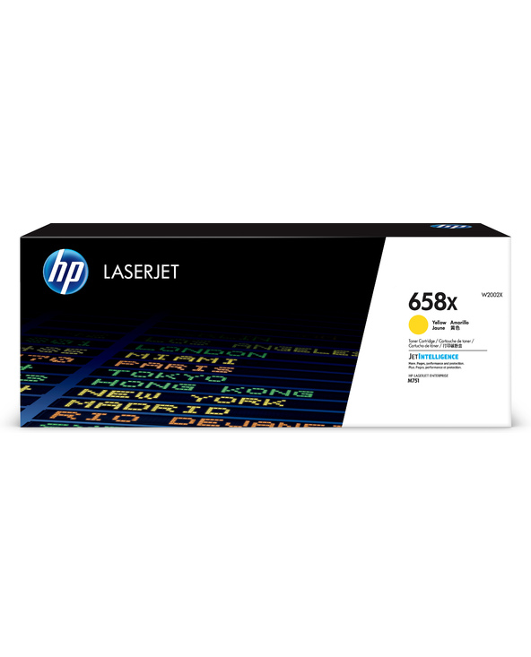 HP Toner jaune LaserJet 658X authentique grande capacité