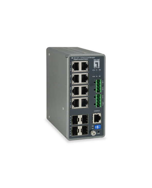 LevelOne IGU-1271 commutateur réseau Géré L3 Gigabit Ethernet (10/100/1000) Gris