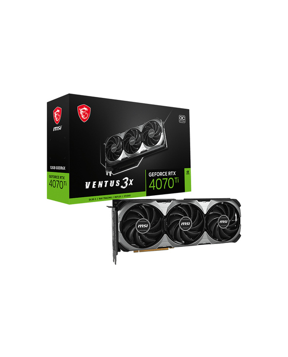 MSI VENTUS GEFORCE RTX 4070 Ti 3X E1 12G OC carte graphique NVIDIA 12 Go GDDR6X