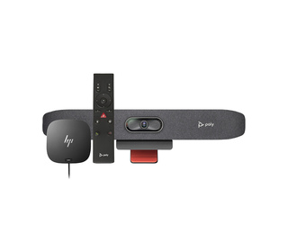 POLY Barre de visioconférence USB Studio R30 et télécommande BT avec station d’accueil HP USB-C G5 (ABB)