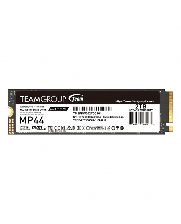 Team Group MP44 M.2 2 To PCI Express 4.0 NVMe