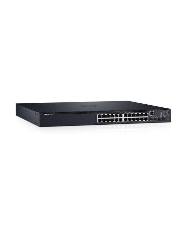 DELL N1524P Géré L3 Gigabit Ethernet (10/100/1000) Connexion Ethernet, supportant l'alimentation via ce port (PoE) 1U Noir