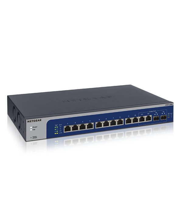 NETGEAR XS512EM Géré L2 10G Ethernet (100/1000/10000) 1U Bleu, Gris