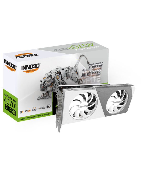 Inno3D GEFORCE RTX 4070 Ti SUPER TWIN X2 OC WHITE NVIDIA 16 Go GDDR6X