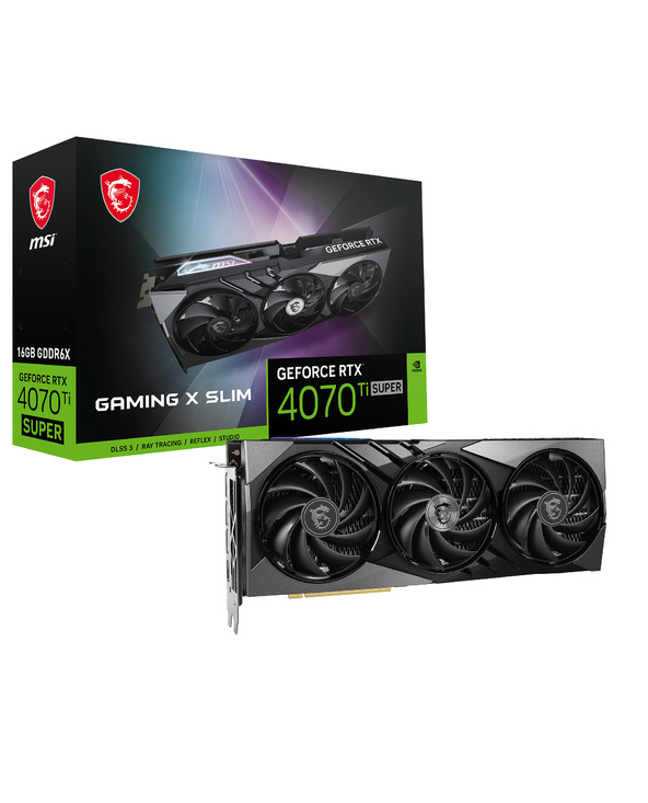 MSI GAMING GeForce RTX 4070 Ti SUPER 16G X SLIM NVIDIA 16 Go GDDR6X