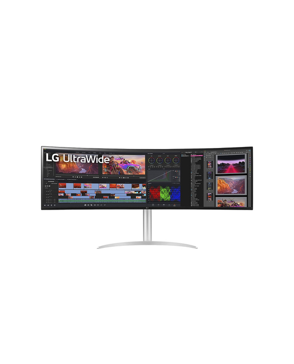 LG 49BQ95C-W 49" UltraWide Dual Quad HD 5 ms Blanc LG 49BQ95C-W 49" UltraWide Dual Quad HD 5 ms Blanc