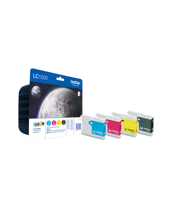 Brother LC-1000VALBPDR cartouche d'encre Original Noir, Cyan, Magenta, Jaune