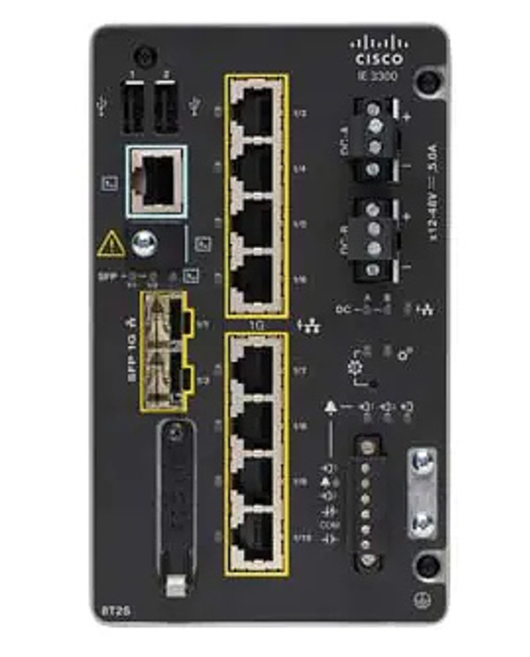 Cisco Catalyst IE-3300-8T2S-E commutateur réseau Géré L2 Gigabit Ethernet (10/100/1000) Noir