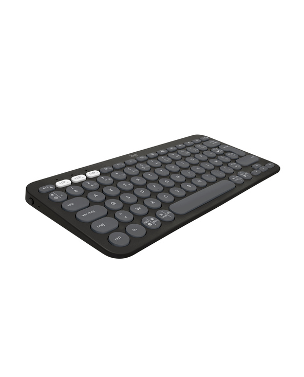 Logitech Pebble Keys 2 K380s clavier Universel RF sans fil + Bluetooth AZERTY Français Graphite